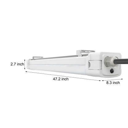47" Tri-Proof IP65 White Vapor-Tight Ceiling