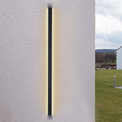 Waterproof Outdoor Long Strip Black Modern Porch Lights Outdoor Wall Lights-Lighom