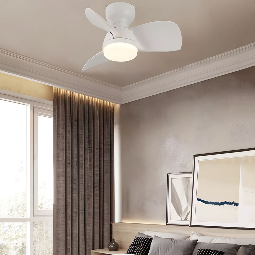 22''/31'' 3 Blades Cute Space-Saving Ceiling Fan Light with 6-Speed Remote Control-Lighom
