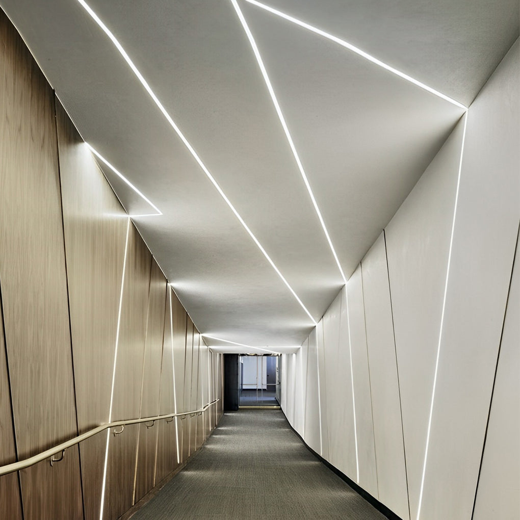 Mini Recessed Invisible LED Strip Lights Under Cabinet Lighting Linear Lights-Lighom