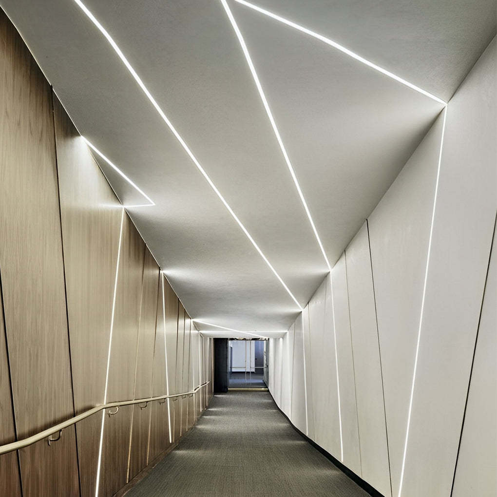 Mini Recessed Invisible LED Strip Lights Under Cabinet Lighting Linear Lights-Lighom