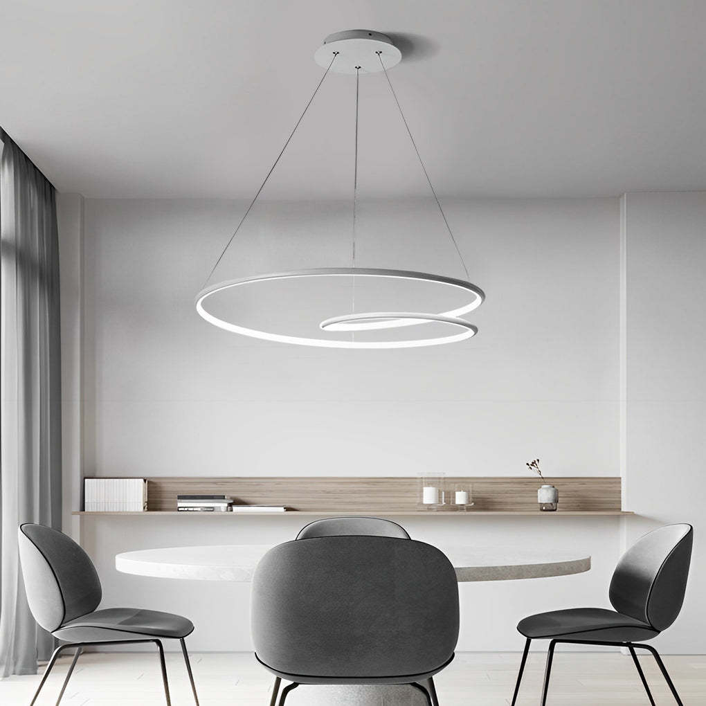 Circle Dimmable LED Nordic Pendant Chandelier