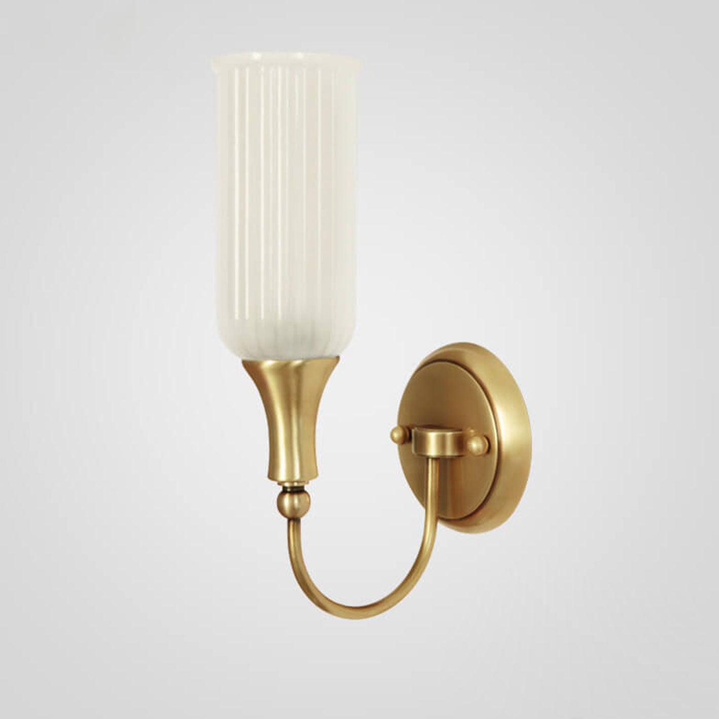 Modern rust brass wall sconces — 1-Light / 220V-240V (UK/AU)