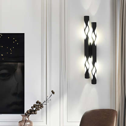 Flames Hollow Up And Down Lighting LED Nordic Wall Sconce Lighting-Lighom