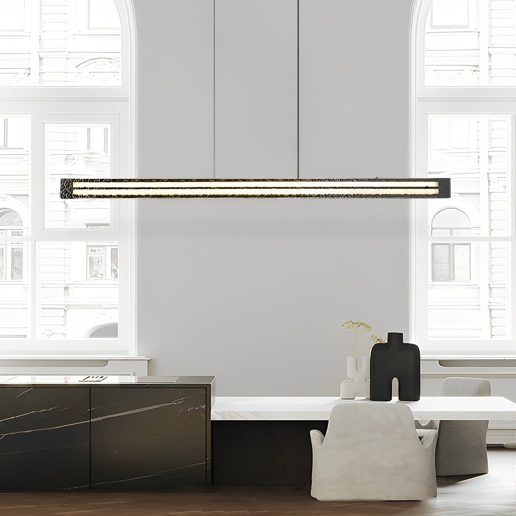 Circular Copper Glass Dimmable LED Nordic Chandelier