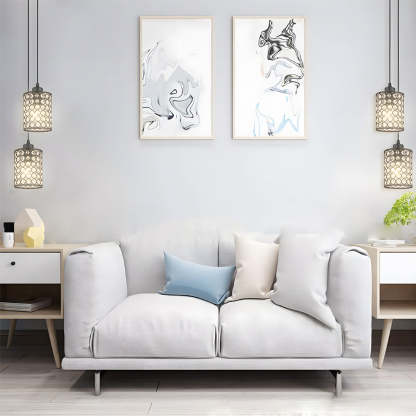 Cylinder Crystal Minimalist Nordic Chandelier