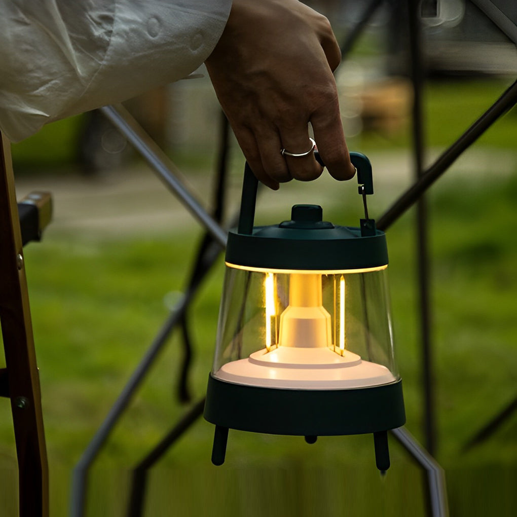Waterproof USB 5V Rechargeable LED Dimmable Green Modern Camping Lights-Lighom
