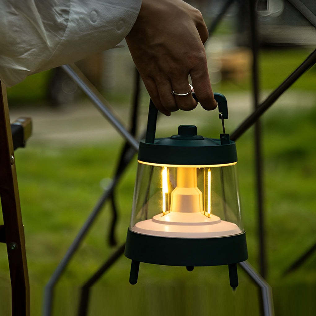 Waterproof USB 5V Rechargeable LED Dimmable Green Modern Camping Lights-Lighom