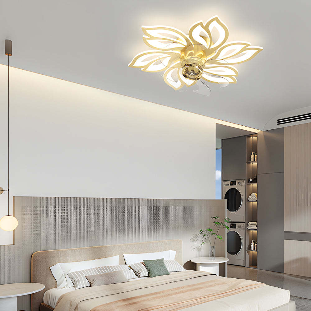 Simple Flowers 3-Step Dimming Low Profile Ceiling Fan