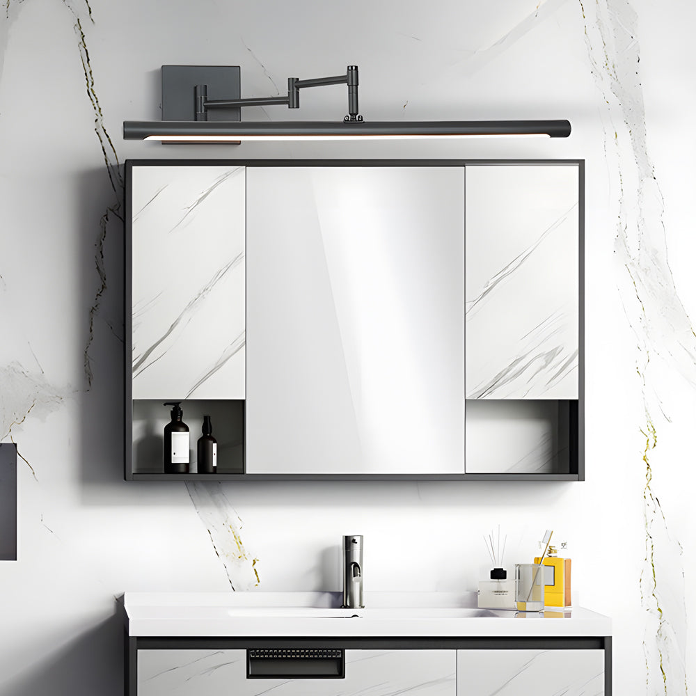 40 in. Matte Swing-Arm Bathroom Vanity Light