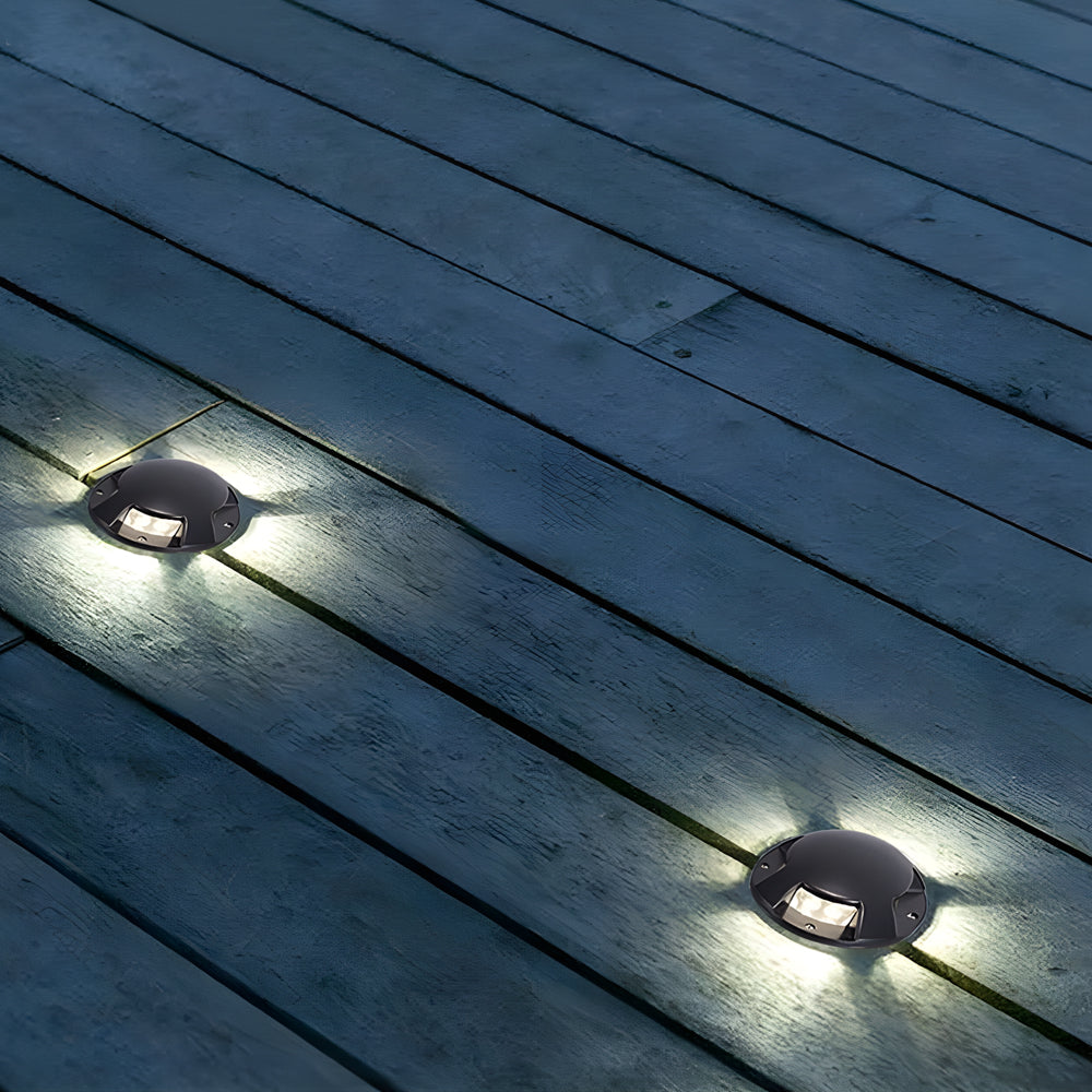 Outdoor Waterproof Horizontal Deck Stair Ground Lights Side-Emitting Low Voltage Step light for Pathways & Stairs-Lighom