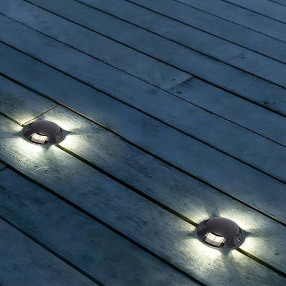 Outdoor Waterproof Horizontal Deck Stair Ground Lights Side-Emitting Low Voltage Step light for Pathways & Stairs-Lighom