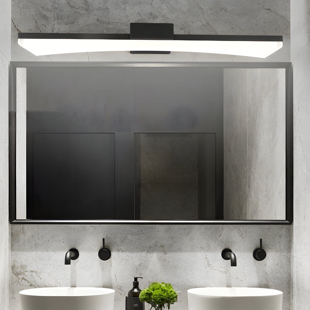 Ultra-Sleek Curved Linear LED Vanity Light for Modern Bathrooms-Lighom