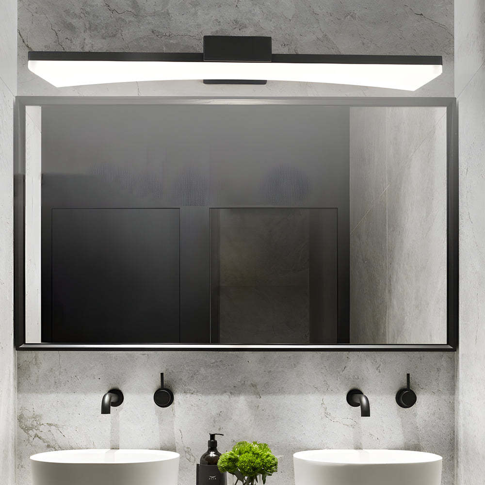 Ultra-Sleek Curved Linear LED Vanity Light for Modern Bathrooms-Lighom