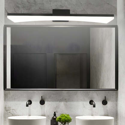 Ultra-Sleek Curved Linear LED Vanity Light for Modern Bathrooms-Lighom