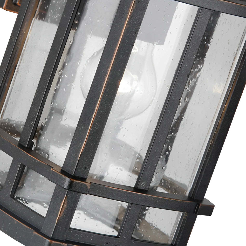 Retro Bubble Glass Modern Outdoor Wall Light