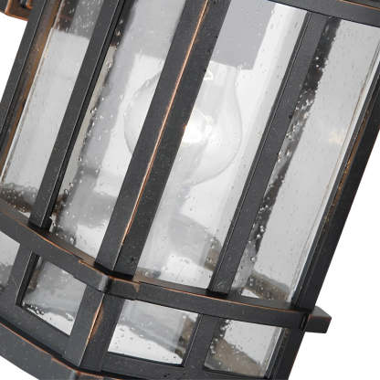 Retro Bubble Glass Modern Outdoor Wall Light