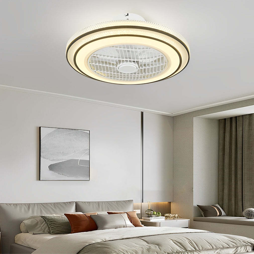 Intelligent Timing Mute LED Modern Bladeless Fan