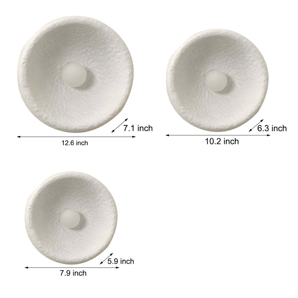 Japanese White Round Wall Sconce