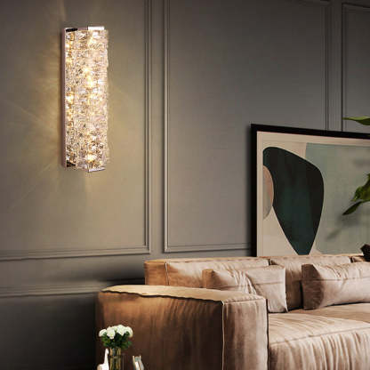 Creative Crystal Three Step Dimming Light LED Modern Wall Sconce Lighting Wall Lamp-Lighom