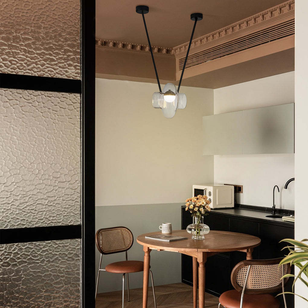 Glass Jar LED Modern Pendant