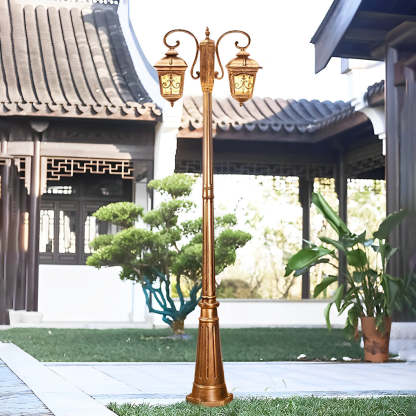 2-Light Outdoor Waterproof Retro European Style Street Lights-Lighom
