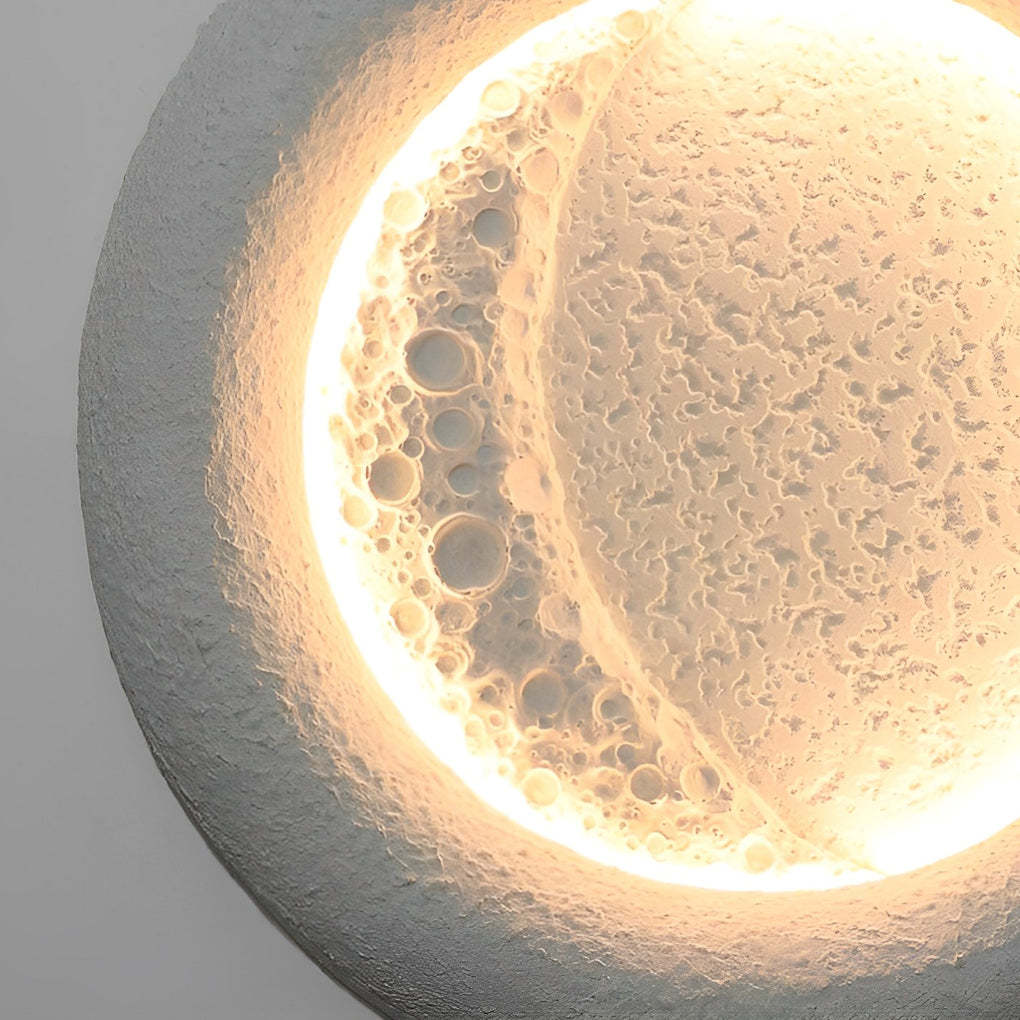 Creative Moon Shaped Waterproof LED 10W Modern Wall Lamp Exterior Decor-Lighom