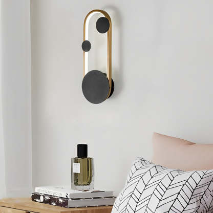 Round Decor Three Step Dimming LED Creative Nordic Wall Sconce Lighting-Lighom
