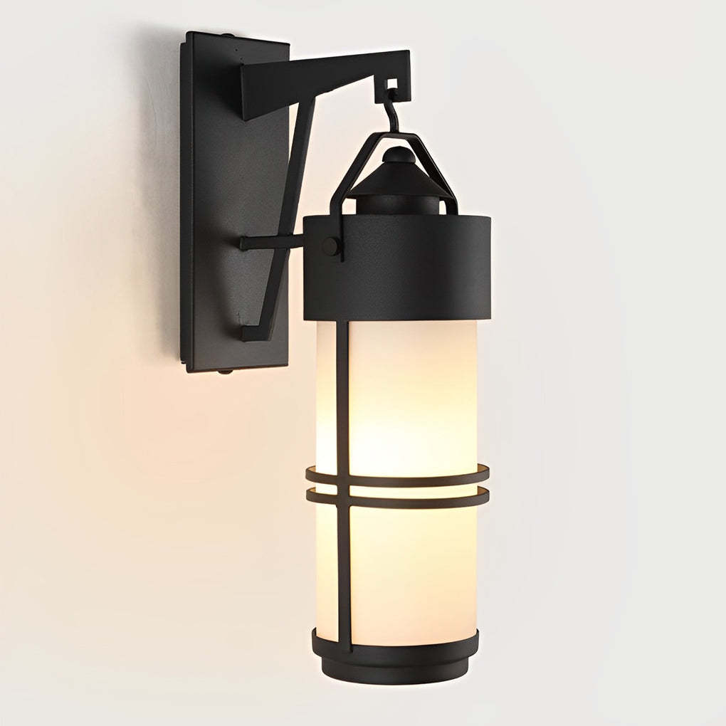 Country Retro Waterproof Black American Exterior Wall Lamp