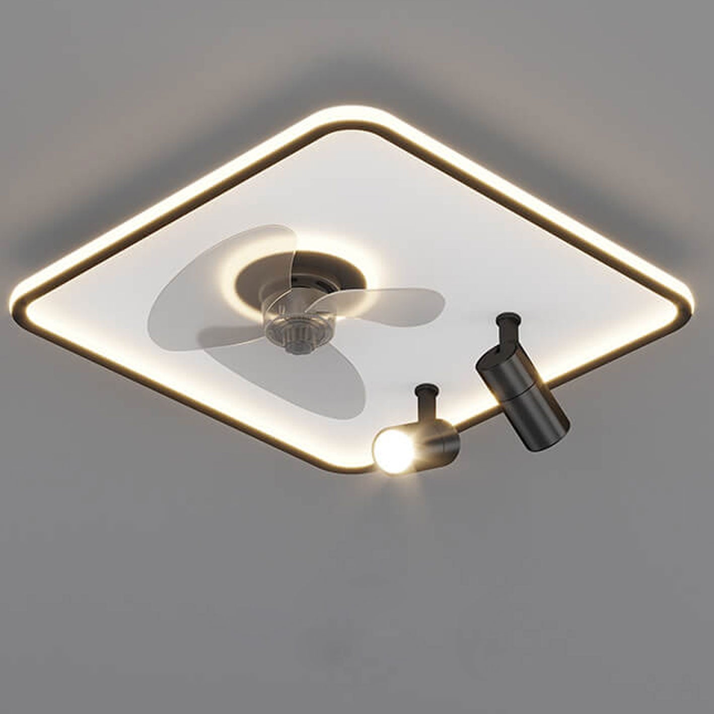 Minimalist Ultra-Thin Flush Mount Ceiling Fan