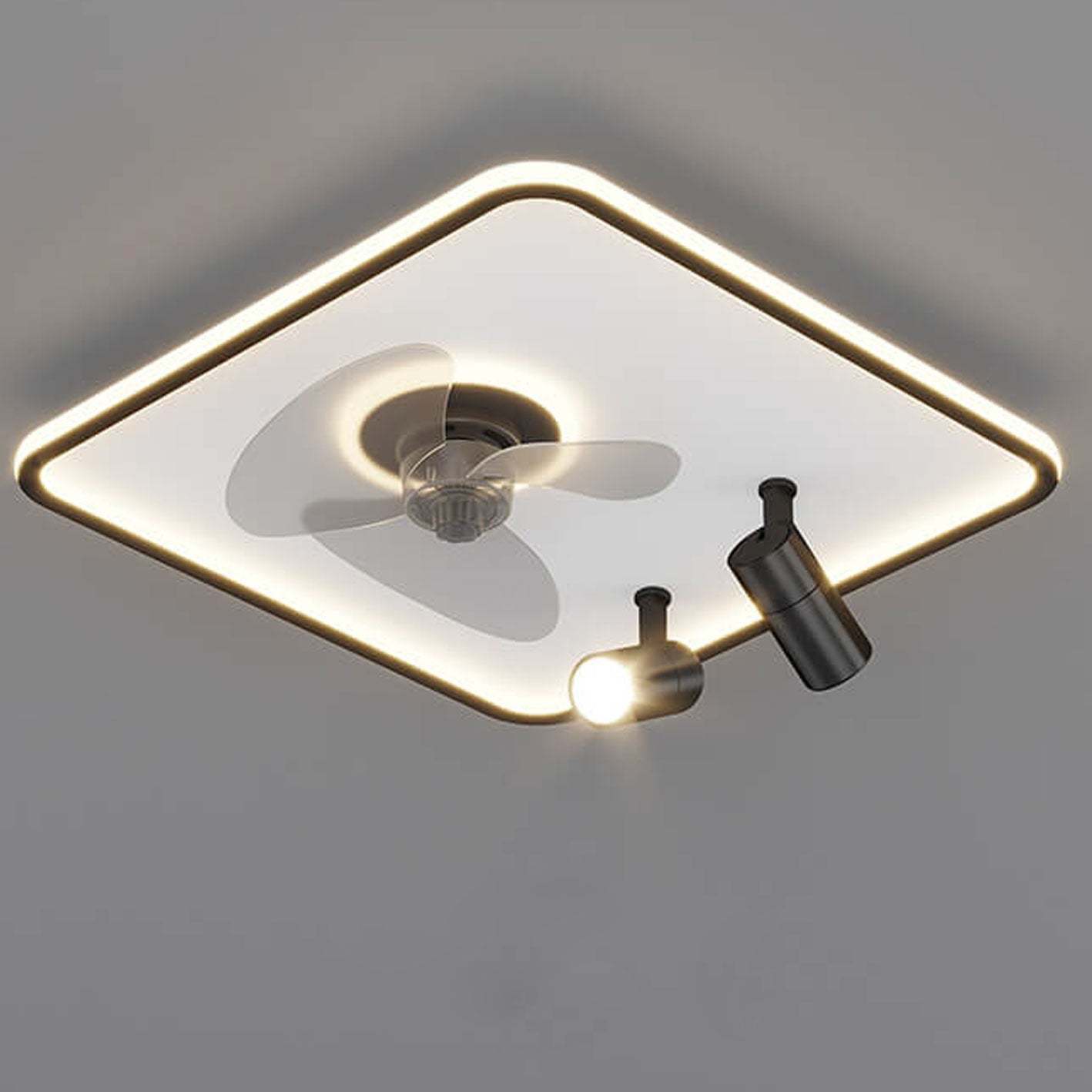 Minimalist Ultra-Thin Flush Mount Ceiling Fan