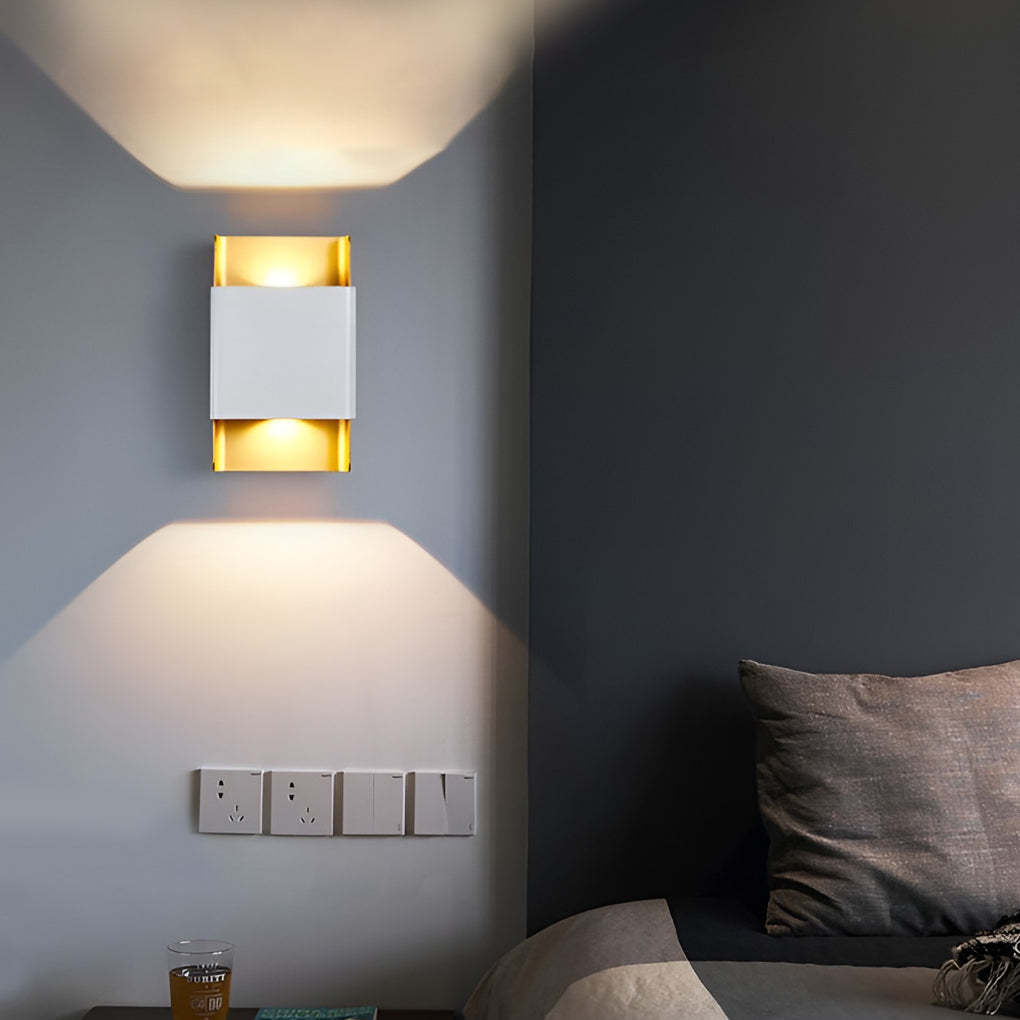 LED Up and Down Lights COB Waterproof Metal Modern Outdoor Wall Lamps-Lighom