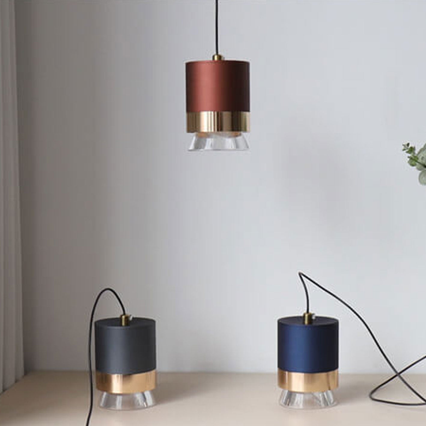 Nordic Cylindrical Aluminum Acrylic LED Pendant Light