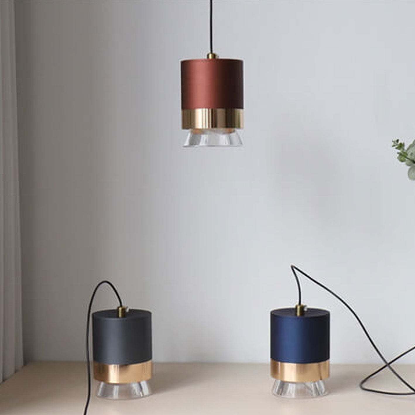 Nordic Cylindrical Aluminum Acrylic LED Pendant Light