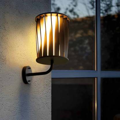 Creative Twisted Waterproof LED Modern Outdoor Wall Lamp Plug in Wall Lights-Lighom