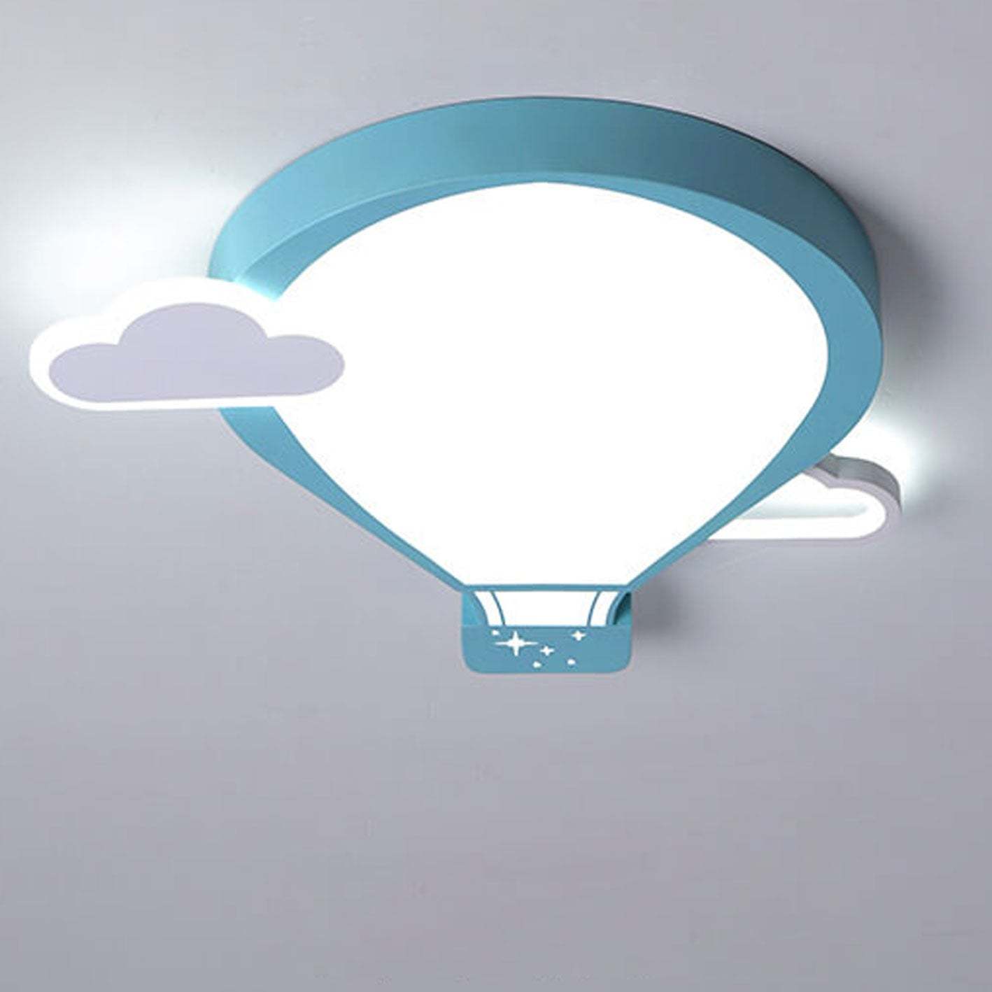 Cartoon Hot Air Balloon LED Kids Flush Mount Light