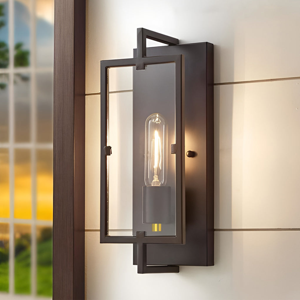 Rectangular Industrial Wall Sconce