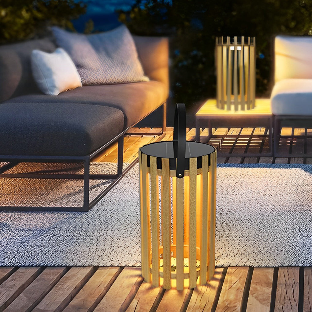 Portable Lantern LED Modern Solar Outdoor Floor Lamp