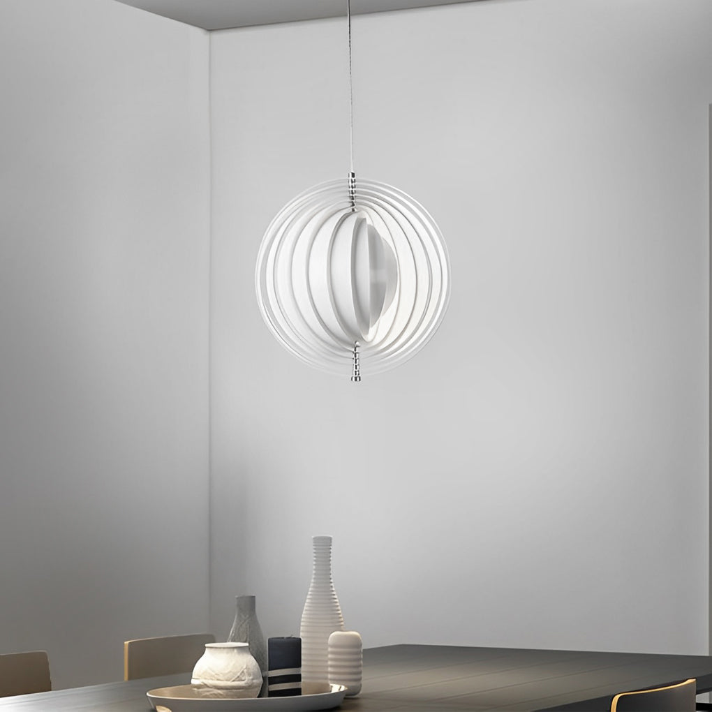 Rotatable Metal White Nordic Pendant