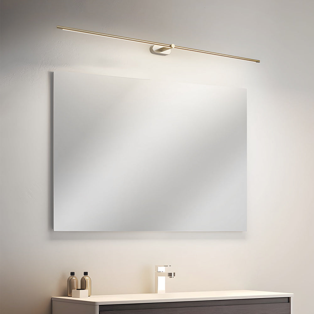 Ultra-Slim Cylindrical LED Bathroom Vanity Light with Indirect Lighting, 26.8''/38.6''/50.4''-Lighom