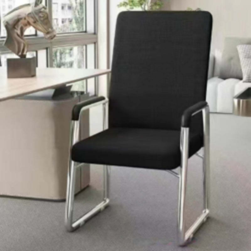 Lighom minimalist desk mesh red office chairs — Sponge / Black - Fabric