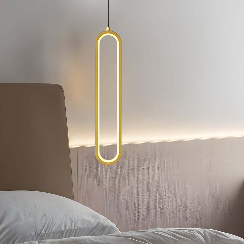 Oval Aluminum LED Dimmable Modern Pendant with Spotlights