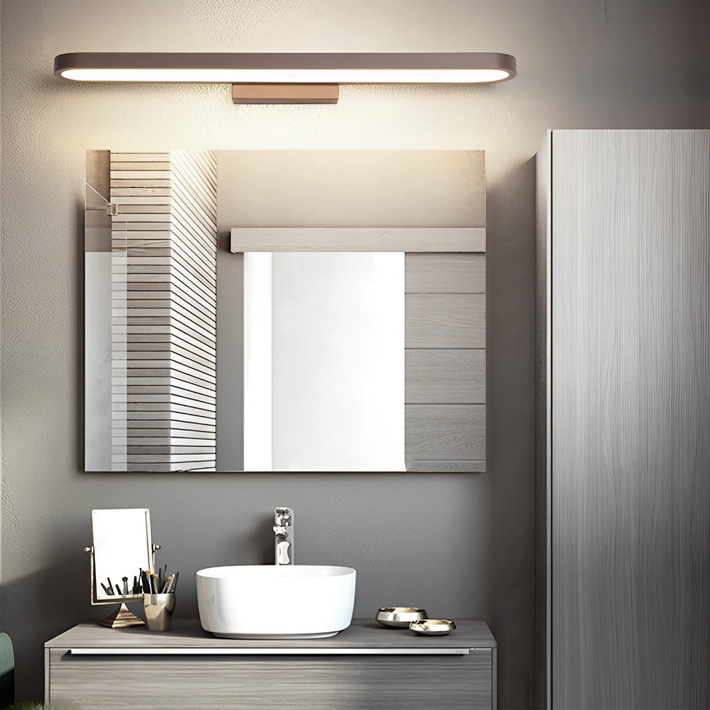 Annular Ring-Shaped LED Bathroom Vanity Light with Slim Linear Profile-Lighom