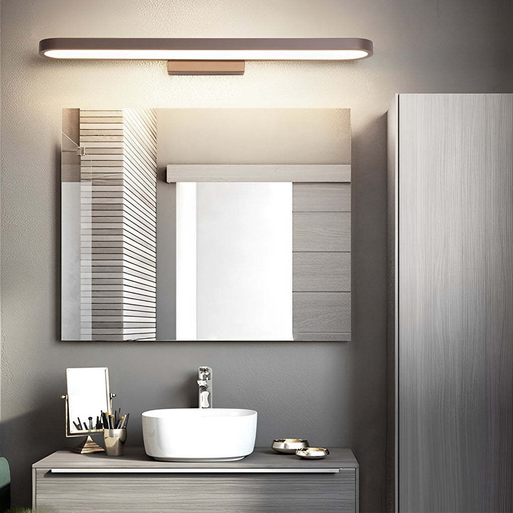 Annular Ring-Shaped LED Bathroom Vanity Light with Slim Linear Profile-Lighom