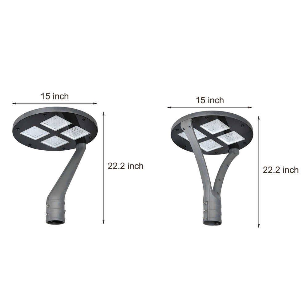 Round Waterproof LED Single/Two Arm Post Top Light-Lighom