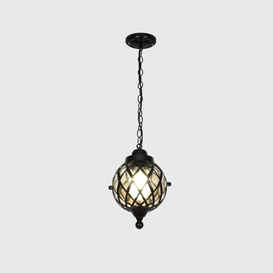 European Vintage Die-Cast Aluminum Outdoor — Black / 220V-240V For UK/AU