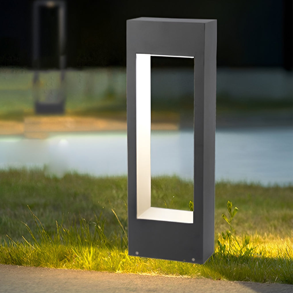 Slim Rectangular Frame LED Outdoor Lawn Light