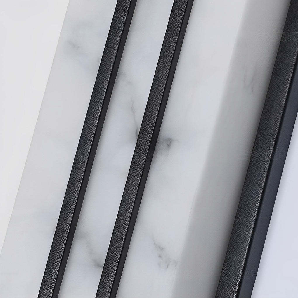 Minimalist Resin Waterproof LED Black Modern Outdoor Wall Light Fixture-Lighom