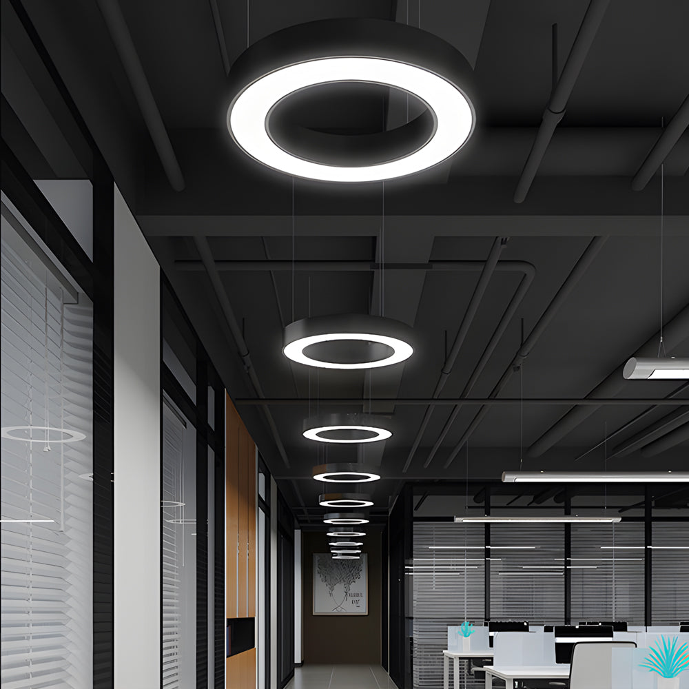 Ring Hanging LED Pendant for Gym Office
