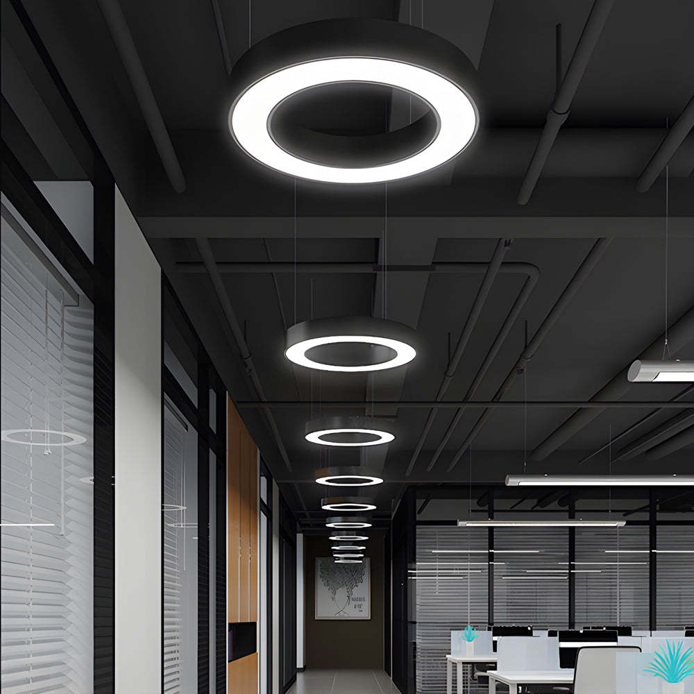 Ring Hanging LED Pendant for Gym Office